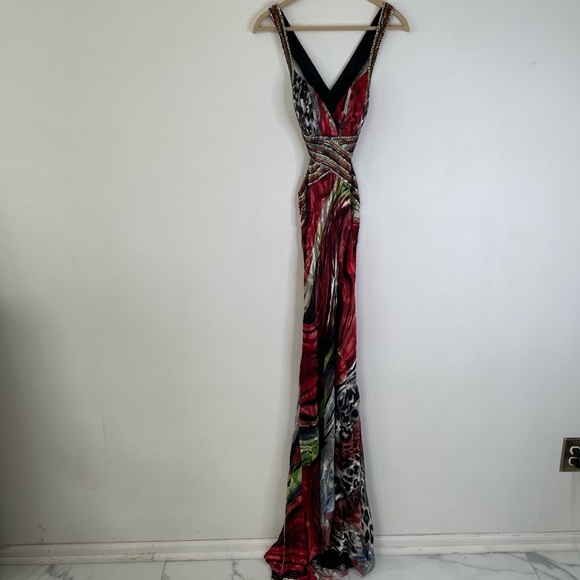 La Femme Women’s Vibrant Multicolor Maxi Dress - Picture 10 of 10